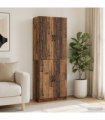 vidaXL Cabinet Set 2 pcs Old Wood 66 x 34.5 x 87 cm Engineered Wood