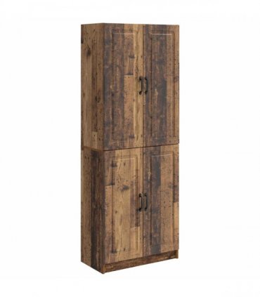 vidaXL Cabinet Set 2 pcs Old Wood 66 x 34.5 x 87 cm Engineered Wood