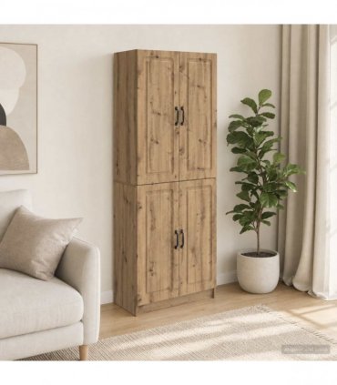 vidaXL Cabinet Set 2 pcs Artisan Oak 66 x 34.5 x 87 cm Engineered Wood