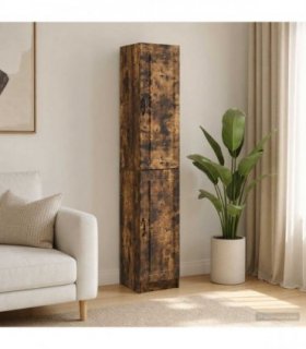 vidaXL Cabinet Set 2 pcs Smoked Oak 33 x 34.5 x 87 cm Engineered Wood