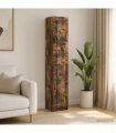 vidaXL Cabinet Set 2 pcs Smoked Oak 33 x 34.5 x 87 cm Engineered Wood