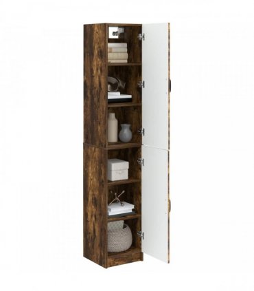 vidaXL Cabinet Set 2 pcs Smoked Oak 33 x 34.5 x 87 cm Engineered Wood