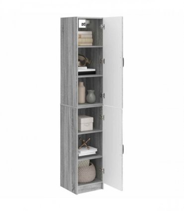 vidaXL Cabinet Set 2 pcs Grey Sonoma Engineered Wood