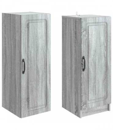 vidaXL Cabinet Set 2 pcs Grey Sonoma Engineered Wood