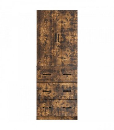 vidaXL Cabinet Set 2 pcs 66 x 34.5 x 87 cm Engineered Wood Smoked Oak