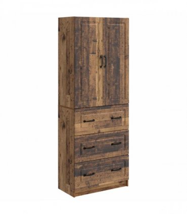 vidaXL Cabinet Set 2 pcs 66 x 34.5 x 87 cm Engineered Wood Old Wood