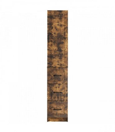vidaXL Cabinet Set 2 pcs 33 x 34.5 x 87 cm Engineered Wood Smoked Oak