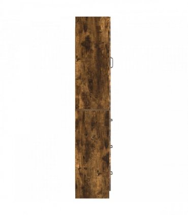 vidaXL Cabinet Set 2 pcs 33 x 34.5 x 87 cm Engineered Wood Smoked Oak