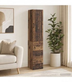 vidaXL Cabinet Set 2 pcs 33 x 34.5 x 87 cm Engineered Wood Old Wood