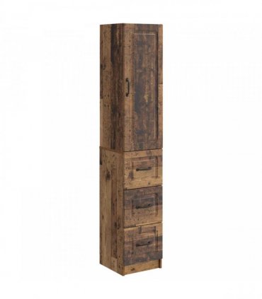 vidaXL Cabinet Set 2 pcs 33 x 34.5 x 87 cm Engineered Wood Old Wood