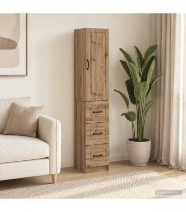 vidaXL Cabinet Set 2 pcs 33 x 34.5 x 87 cm Engineered Wood Artisan Oak