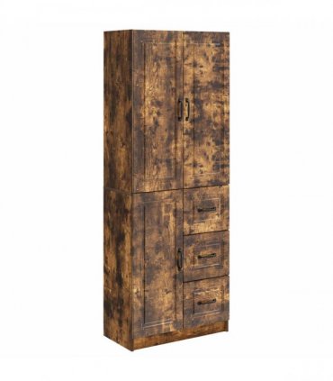 vidaXL Cabinet Set 2 pcs Smoked Oak 66 x 34.5 x 87 cm Engineered Wood