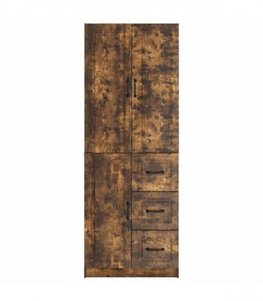 vidaXL Cabinet Set 2 pcs Smoked Oak 66 x 34.5 x 87 cm Engineered Wood