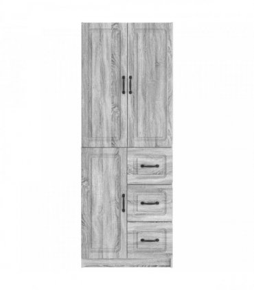 vidaXL Cabinet Set 2 pcs Grey Sonoma Engineered Wood