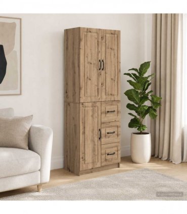 vidaXL Cabinet Set 2 pcs Artisan Oak Engineered Wood