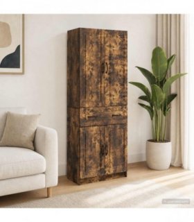 vidaXL Cabinet Set 2 pcs Smoked Oak Engineered Wood