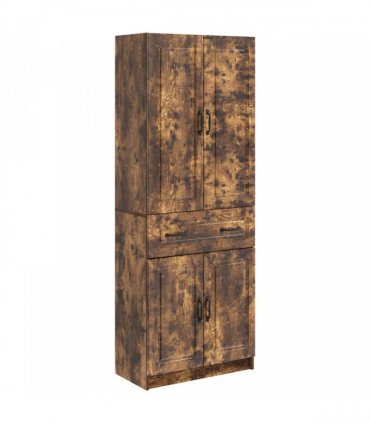 vidaXL Cabinet Set 2 pcs Smoked Oak Engineered Wood