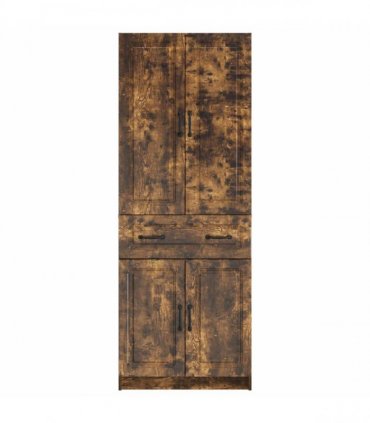 vidaXL Cabinet Set 2 pcs Smoked Oak Engineered Wood