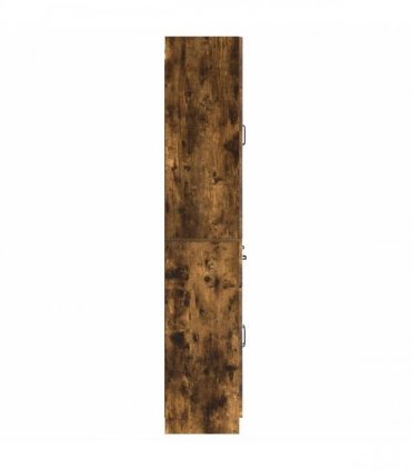 vidaXL Cabinet Set 2 pcs Smoked Oak Engineered Wood
