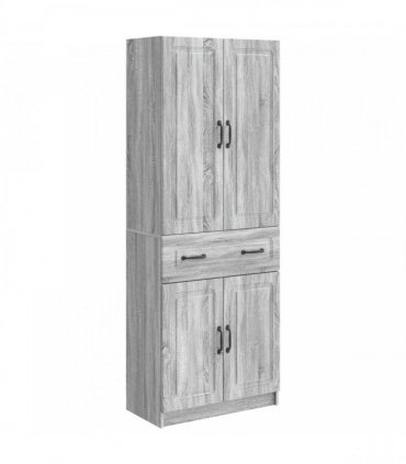 vidaXL Cabinet Set 2 pcs Grey Sonoma Engineered Wood