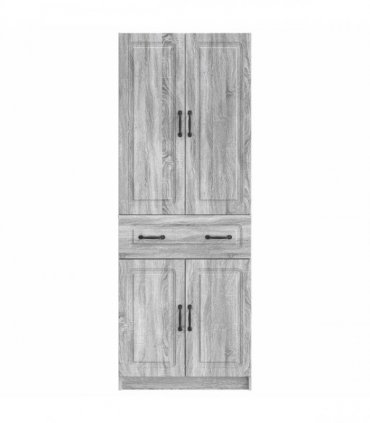 vidaXL Cabinet Set 2 pcs Grey Sonoma Engineered Wood