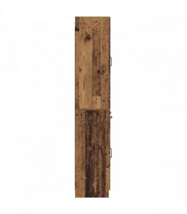 vidaXL Cabinet Set 2 pcs Old Wood Engineered Wood