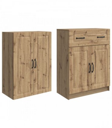 vidaXL Cabinet Set 2 pcs Engineered Wood
