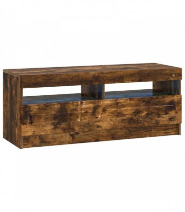 vidaXL LED TV Cabinet UTRECHT 3 pcs Smoked Oak Engineered Wood