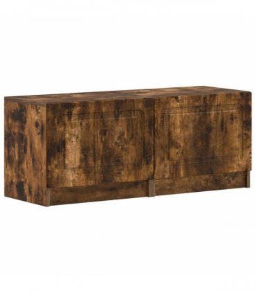 vidaXL LED TV Cabinet UTRECHT 3 pcs Smoked Oak Engineered Wood