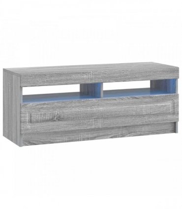 vidaXL LED TV Cabinet UTRECHT 3 pcs Grey Sonoma Engineered Wood