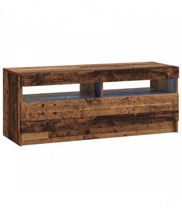 vidaXL LED TV Cabinet UTRECHT 3 pcs Old Wood Engineered Wood
