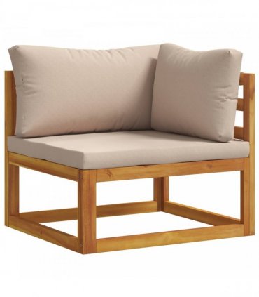 vidaXL Sofa Set 7 pcs Natural Solid Acacia Wood