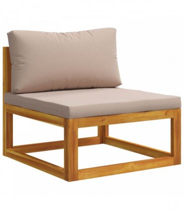 vidaXL Sofa Set 7 pcs Natural Solid Acacia Wood