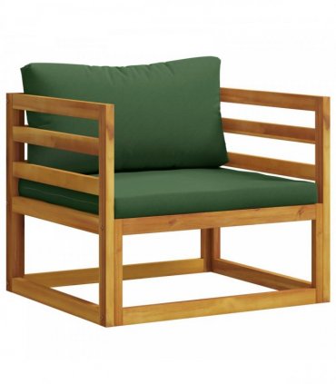 vidaXL 5 Piece Garden Lounge Set Modular Natural Solid Acacia Wood