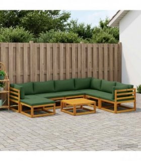 vidaXL Sofa Set 8 pcs Natural Solid Acacia Wood
