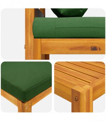 vidaXL Sofa Set 4 pcs Natural Solid Acacia Wood
