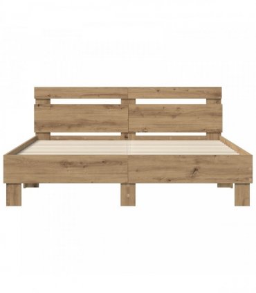 vidaXL Bed Frame Artisan Oak 120 x 200 cm Engineered Wood
