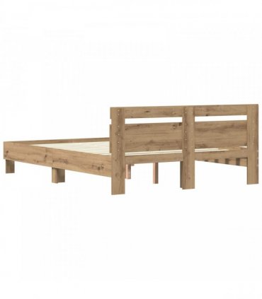 vidaXL Bed Frame Artisan Oak 120 x 200 cm Engineered Wood