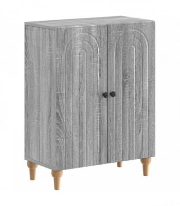 vidaXL 3 Piece Bathroom Cabinet Set ALKMAAR Grey Sonoma