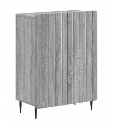 vidaXL 3 Piece Bathroom Cabinet Set ZWOLLE Grey Sonoma Engineered Wood