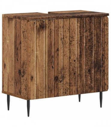 vidaXL 3 Piece Bathroom Cabinet Set ZWOLLE Old Wood Engineered Wood