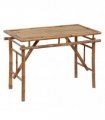vidaXL Folding Garden Table 115x50x75 cm Bamboo