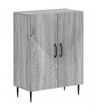 vidaXL 3 Piece Bathroom Cabinet Set HAARLEM Grey Sonoma