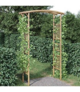 vidaXL Rose Arch Bamboo 118x40x187 cm