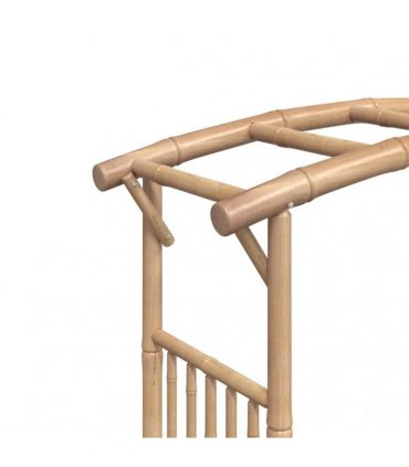 vidaXL Rose Arch Bamboo 118x40x187 cm