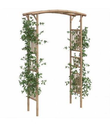 vidaXL Rose Arch Bamboo 118x40x187 cm