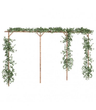 vidaXL Pergola Bamboo 385x40x205 cm