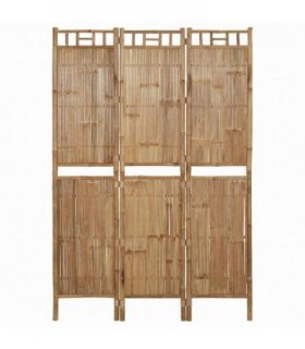 vidaXL 3-Panel Room Divider Bamboo 120x180 cm