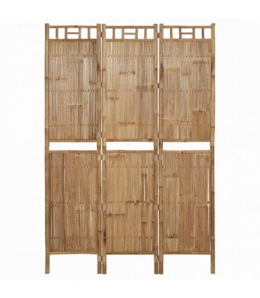 vidaXL 3-Panel Room Divider Bamboo 120x180 cm