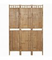 vidaXL 3-Panel Room Divider Bamboo 120x180 cm